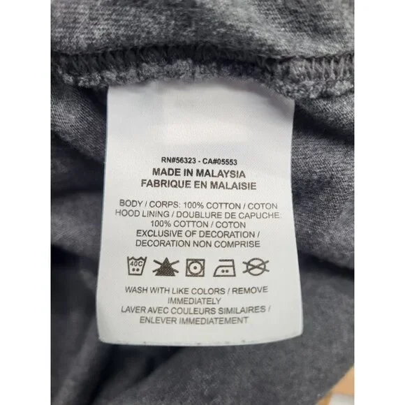 Nike Sportswear Club Pullover Hooded Shirt Gray Men's SZ M BV2746 *flaw - Picture 8 of 9